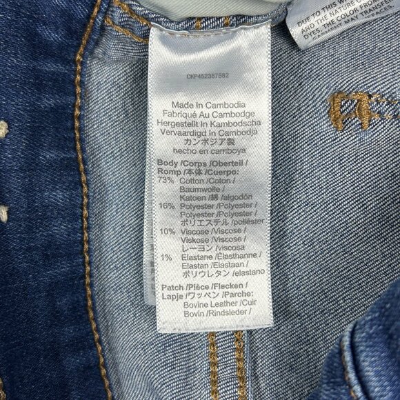 Madewell Jeans Womens 27 Roadtripper Skinny 10" High Rise Supersoft Blue Stretch - Picture 14 of 16